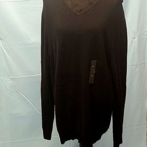 Tasso Elba sweater Size Large Sharp Black